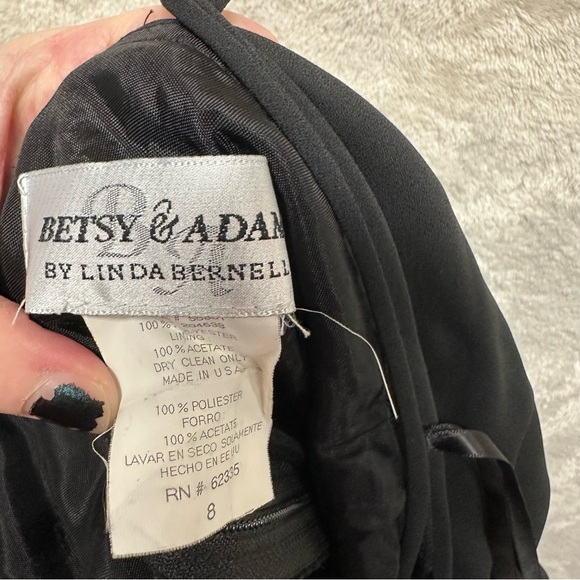 Betsy and Adam black whimsigoth prom dress chiffon fairy grunge women’s 8 - Picture 8 of 8